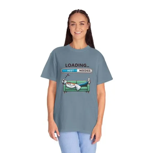 Loading Rest Needed Unisex Garment-Dyed T-Shirt - Image 32