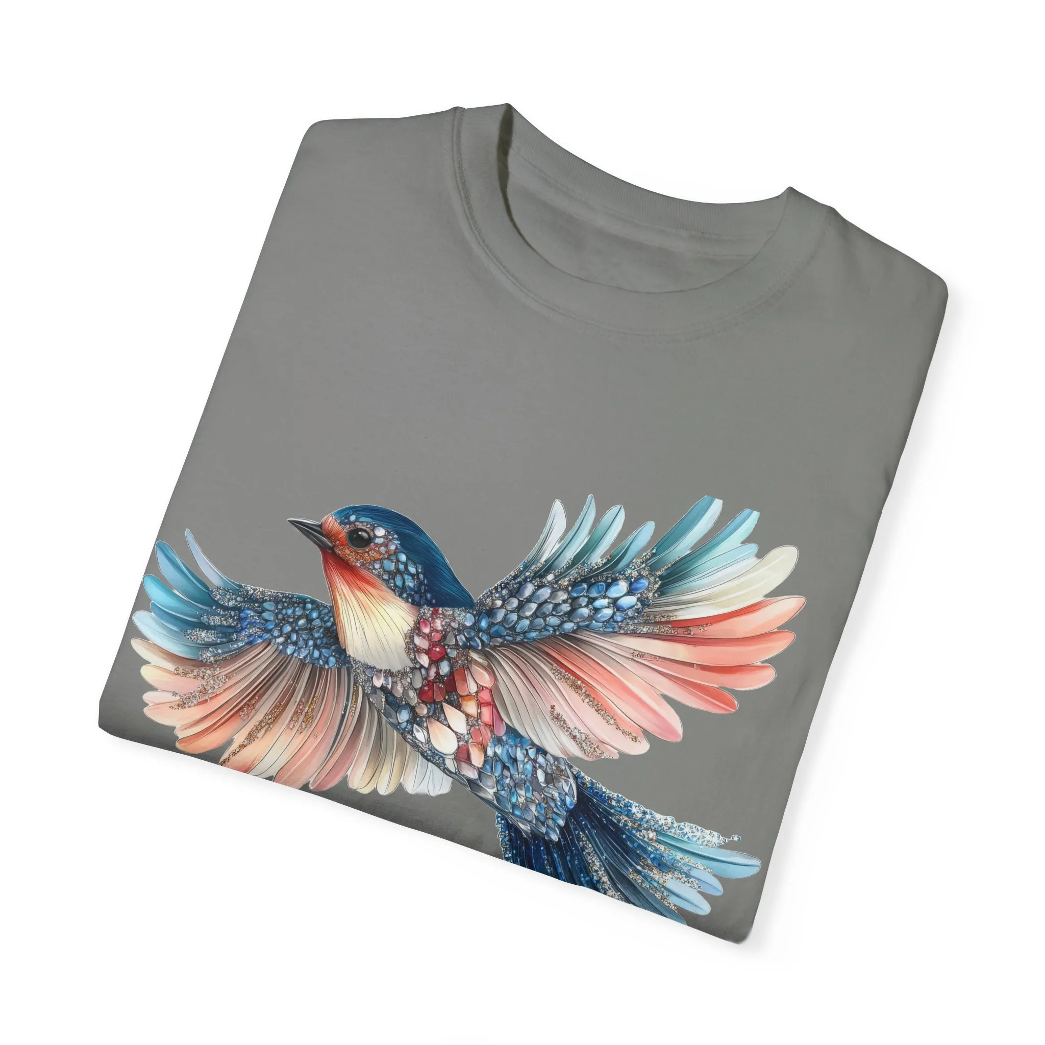Colorful Bird Art Unisex T-Shirt - Nature-Inspired Garment-Dyed Tee - Image 26