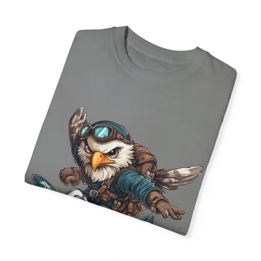 Adventure Owl Unisex Garment-Dyed T-Shirt - Perfect for Flyers and Animal Lovers - Image 14