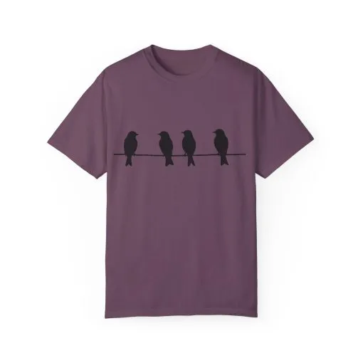 Minimalist Bird Silhouette Unisex T-Shirt - Image 33
