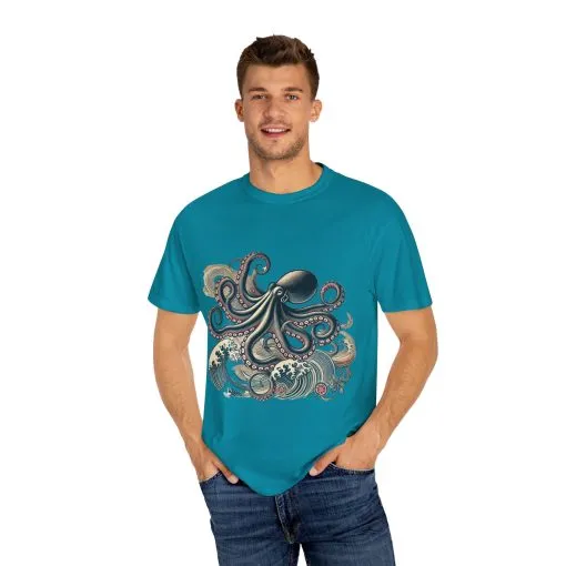 Unisex Ocean-Inspired Octopus T-Shirt - Nautical Graphic Tee - Image 11