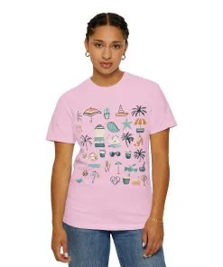 Beach Vibes Unisex Garment-Dyed T-Shirt | Summer Fun Graphic Tee