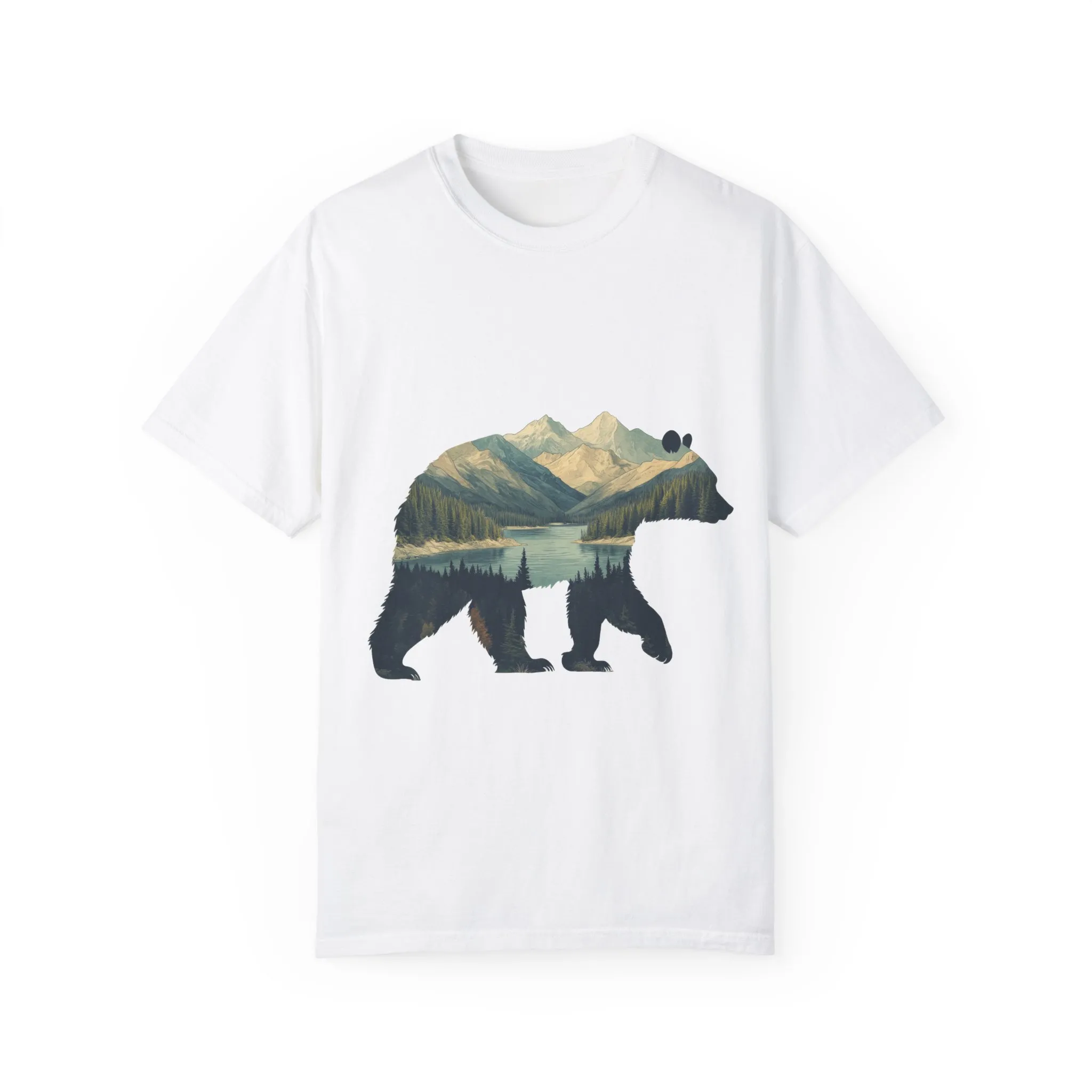 Nature-Inspired Bear Graphic Unisex T-Shirt