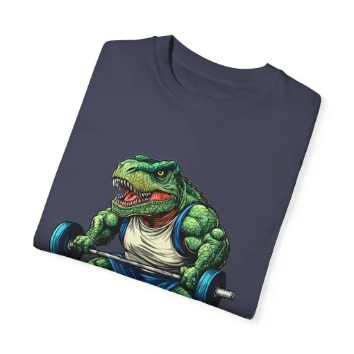 Gym Dinosaur Unisex Garment-Dyed T-Shirt - Fitness Tee for Workout Enthusiasts - Image 39
