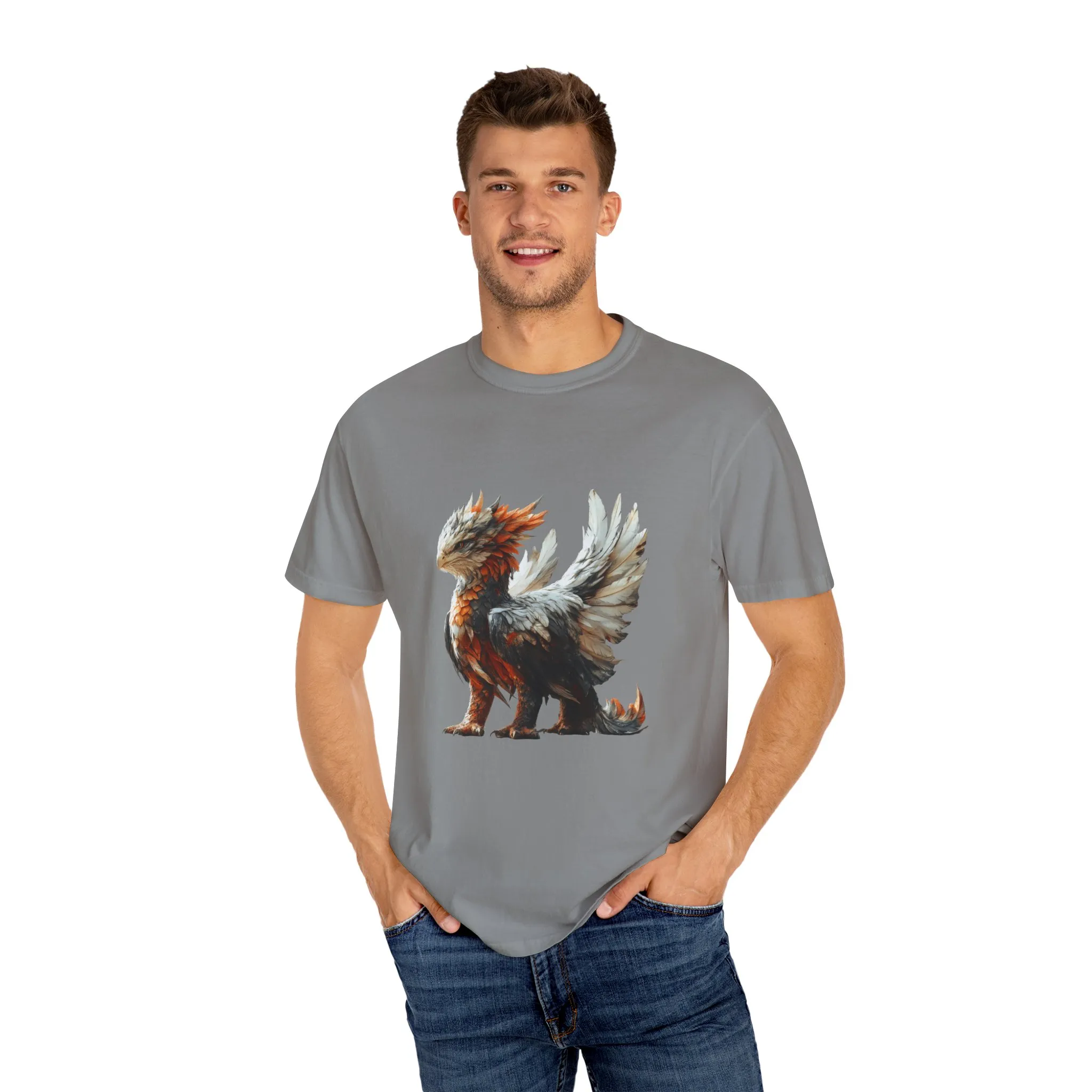 Mythical Creature Unisex Garment-Dyed T-Shirt - Perfect for Fantasy Lovers - Image 3
