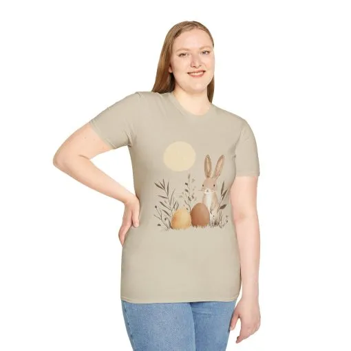 Spring Easter Bunny Graphic Unisex T-Shirt - Image 4