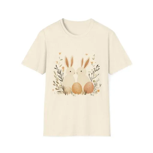 Easter Bunny Graphic Unisex Softstyle T-Shirt - Image 17