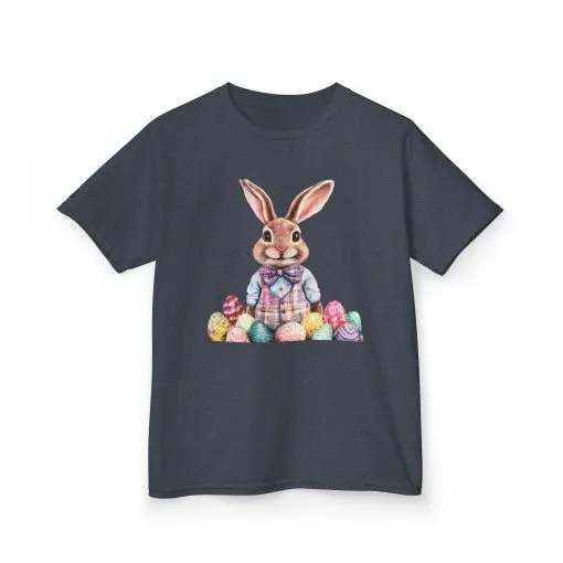 Easter Bunny Kids Heavy Cotton™ Tee - Cute Easter Celebration Shirt - Image 23