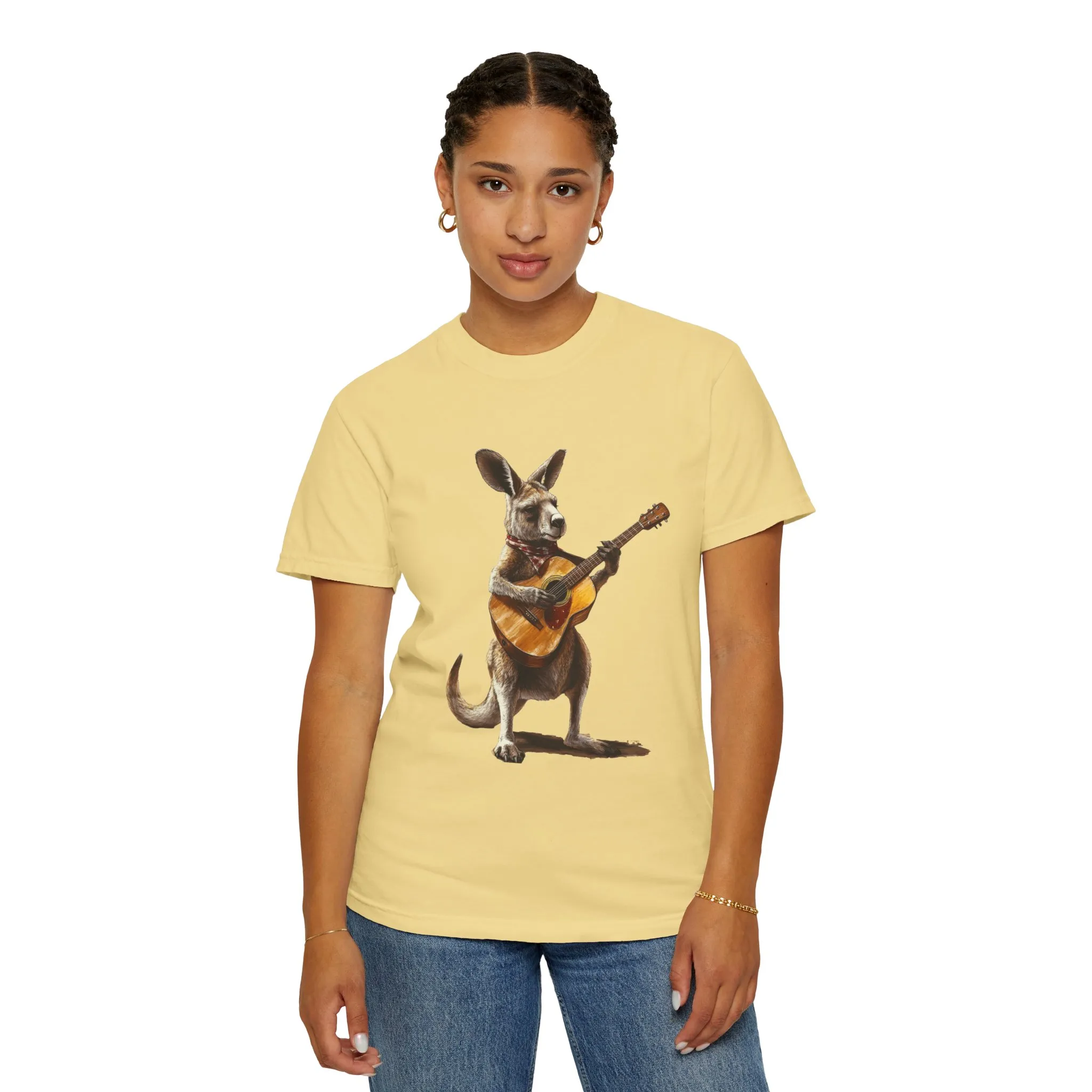 Funny Kangaroo Playing Guitar Unisex T-shirt - Image 32