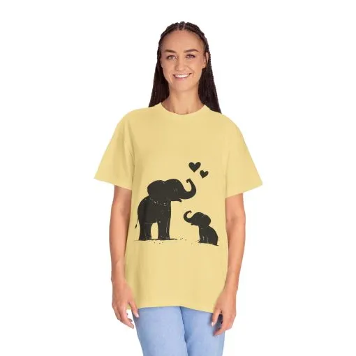 Heartwarming Elephant Love Unisex T-Shirt - Image 27