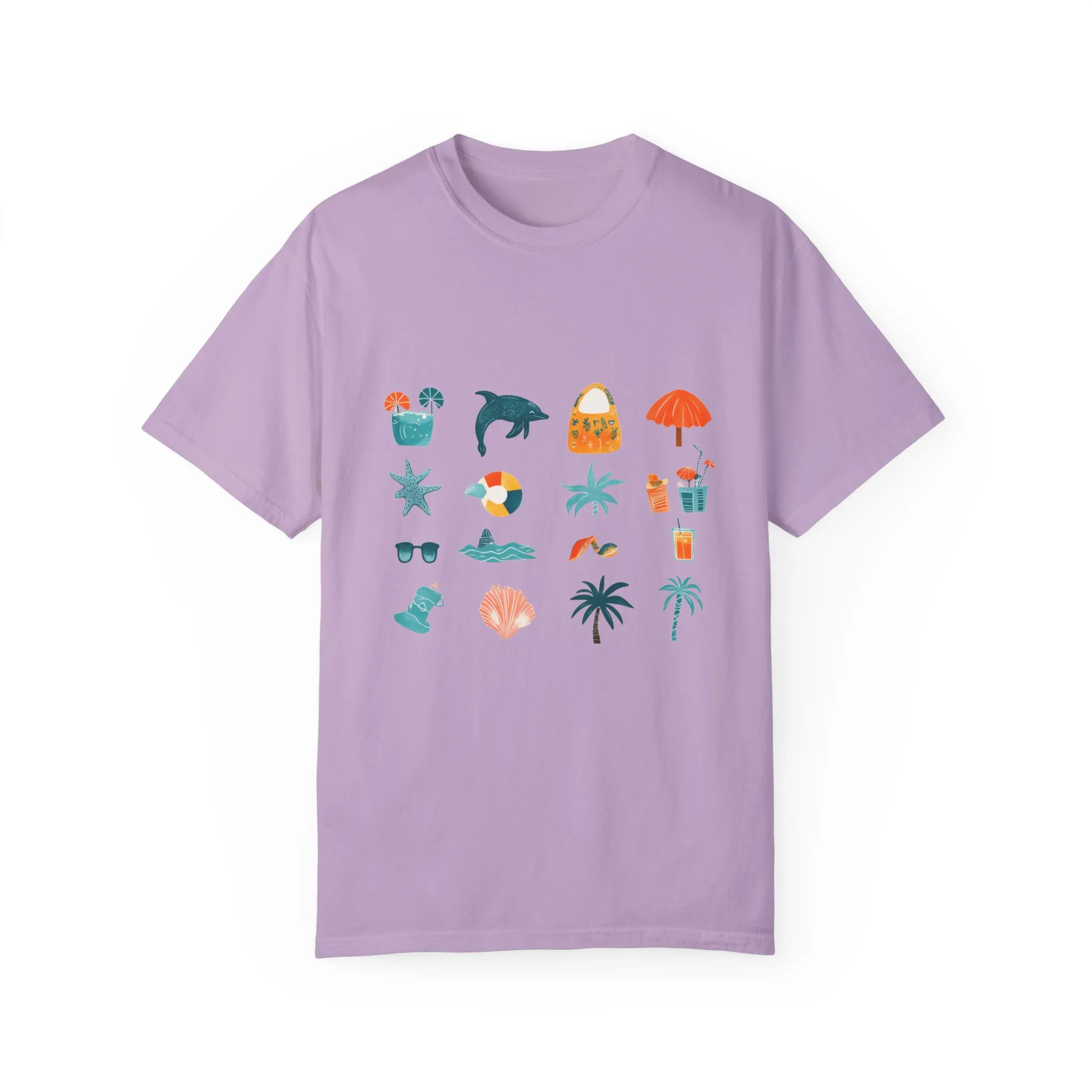 Tropical Vibes Unisex Garment-Dyed T-Shirt | Beach Life Design - Image 25