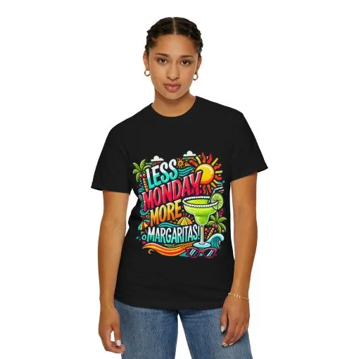 Less Monday More Margaritas Unisex T-Shirt - Fun Summer Vibes - Image 5