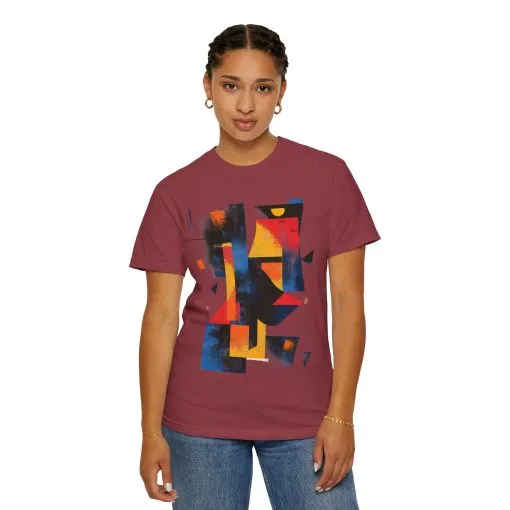 Colorful Abstract Art T-Shirt | Unisex Garment-Dyed Tee - Image 56