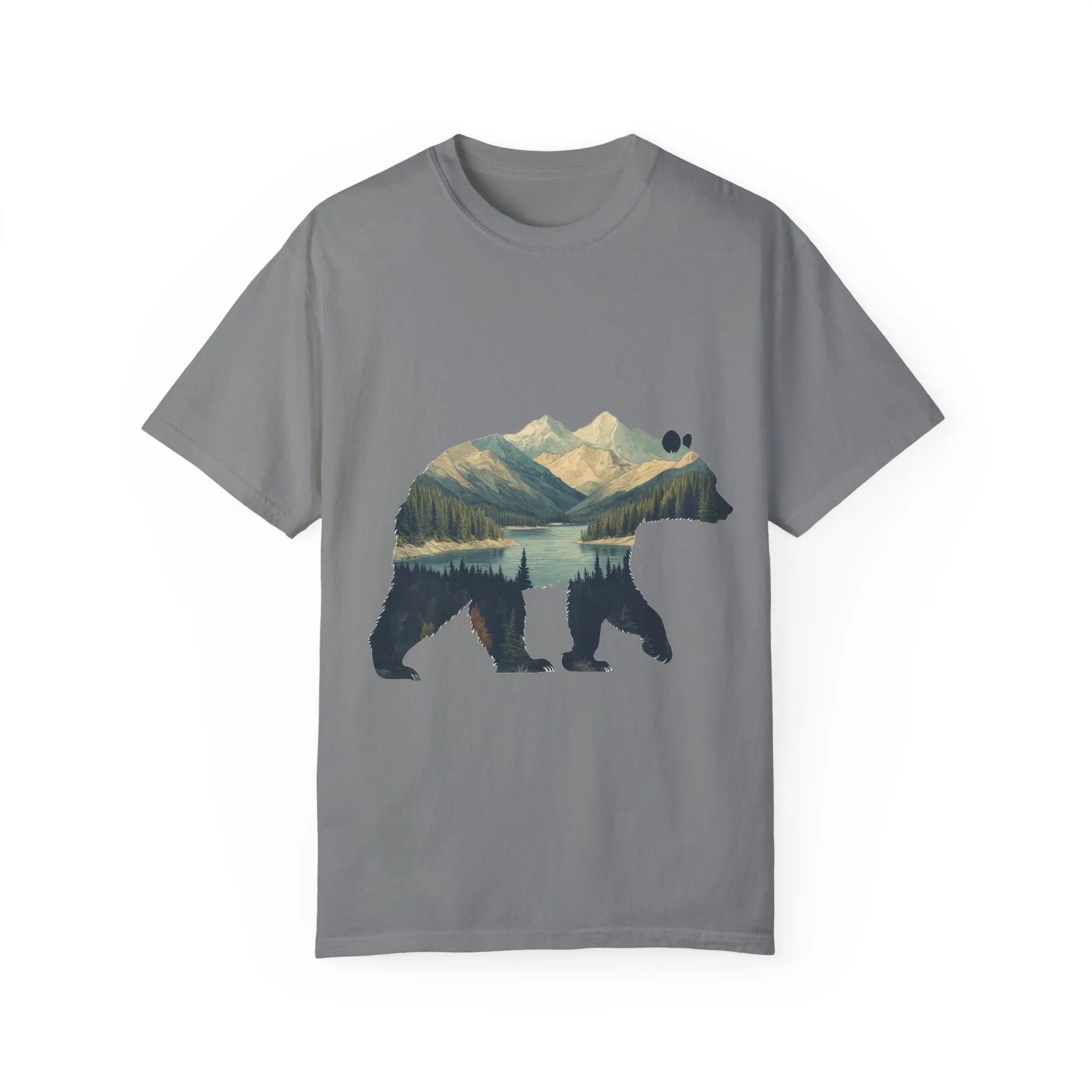 Nature-Inspired Bear Graphic Unisex T-Shirt - Image 10