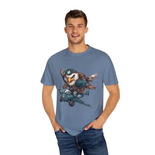 Adventure Owl Unisex Garment-Dyed T-Shirt - Perfect for Flyers and Animal Lovers - Image 19