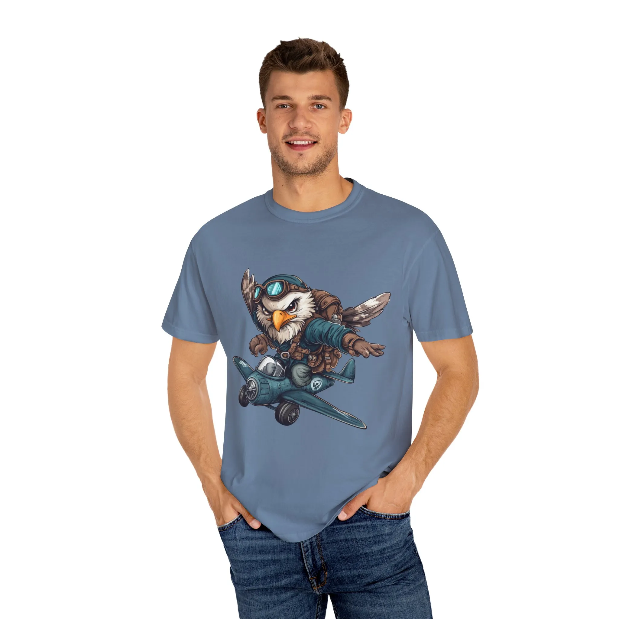 Adventure Owl Unisex Garment-Dyed T-Shirt - Perfect for Flyers and Animal Lovers - Image 19