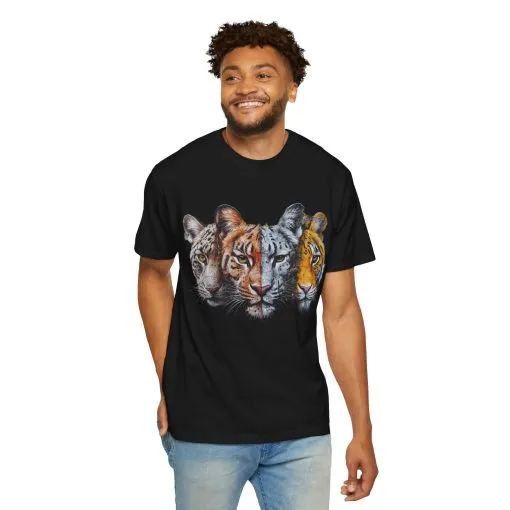 Wildlife Fusion Unisex Garment-Dyed T-Shirt - Image 44