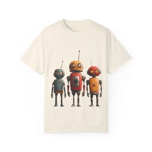 Vintage Robot Graphic Unisex T-shirt - Perfect for Tech Lovers - Image 9