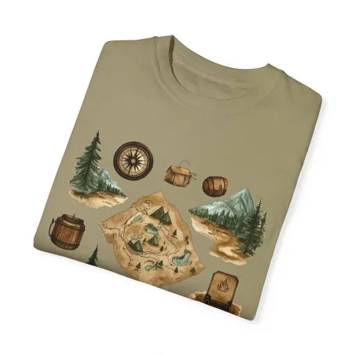 Adventure Awaits Unisex Garment-Dyed T-Shirt – Perfect for Nature Lovers and Camping Enthusiasts - Image 26