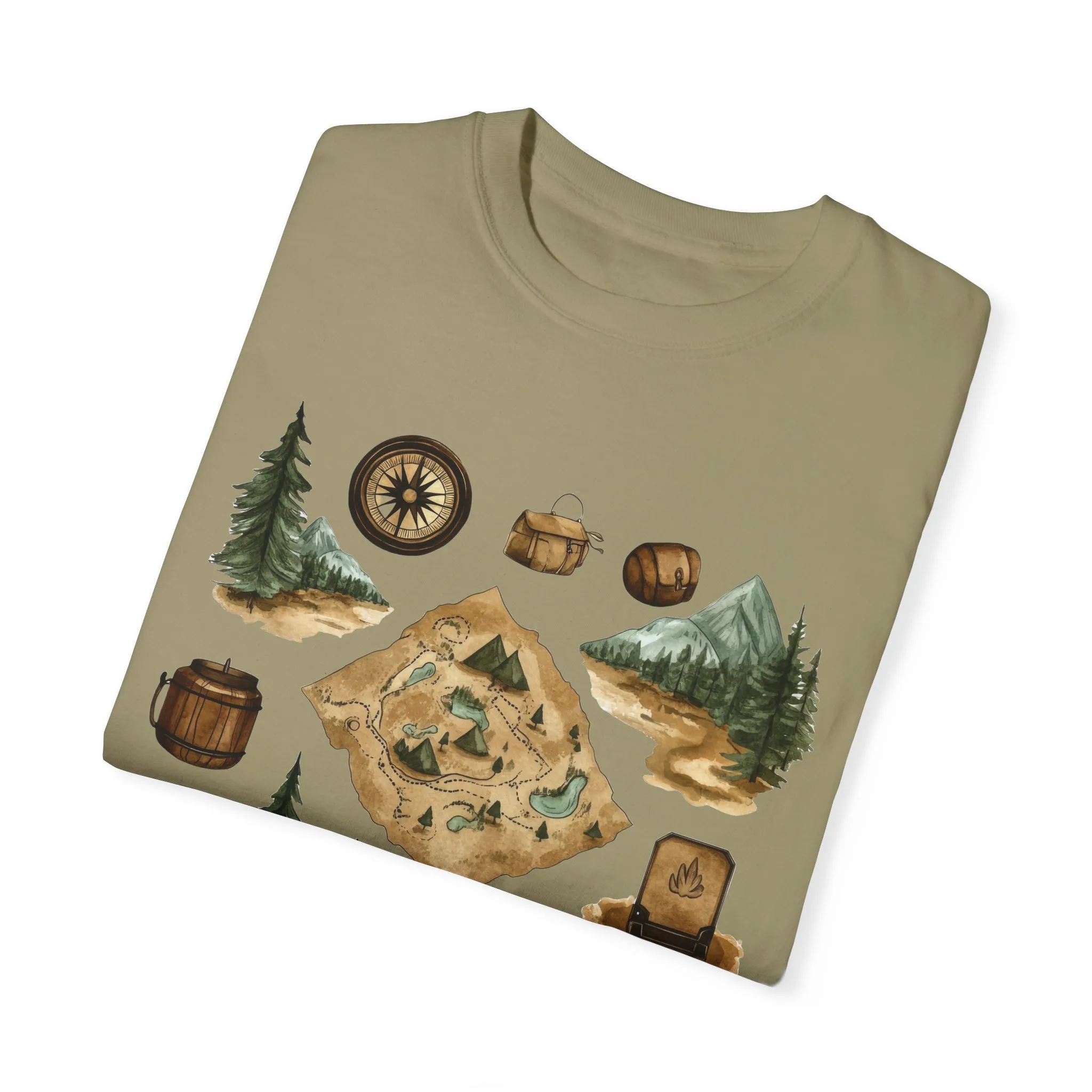 Adventure Awaits Unisex Garment-Dyed T-Shirt – Perfect for Nature Lovers and Camping Enthusiasts - Image 26