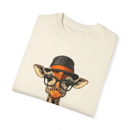Stylish Giraffe Graphic Unisex T-Shirt - Fun and Trendy Apparel for Animal Lovers - Image 2