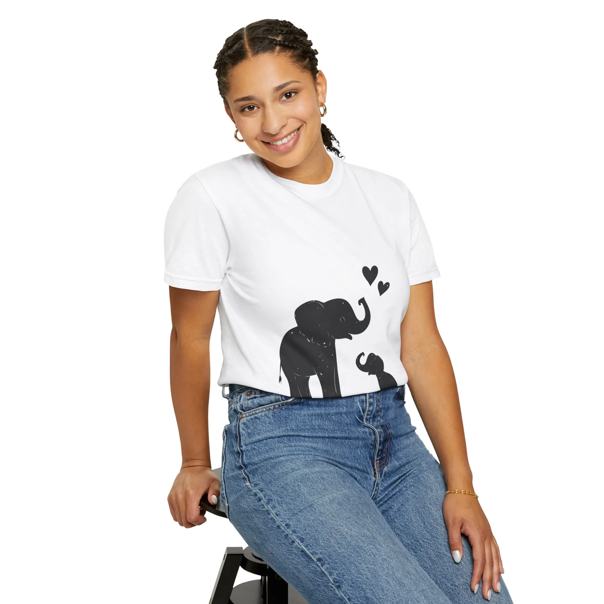 Heartwarming Elephant Love Unisex T-Shirt - Image 8