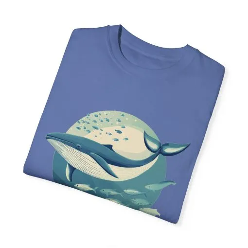 Whale Watching Unisex Garment-Dyed T-Shirt | Ocean Lover's Tee - Image 22