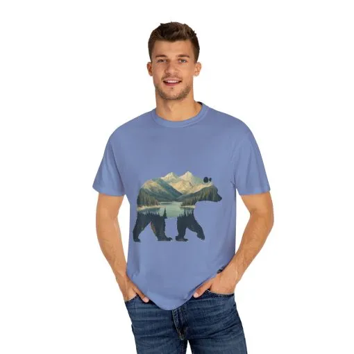 Nature-Inspired Bear Graphic Unisex T-Shirt - Image 21