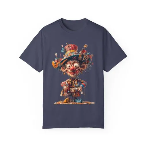 Whimsical Artist Unisex Garment-Dyed T-Shirt - Colorful Character Design - Image 51