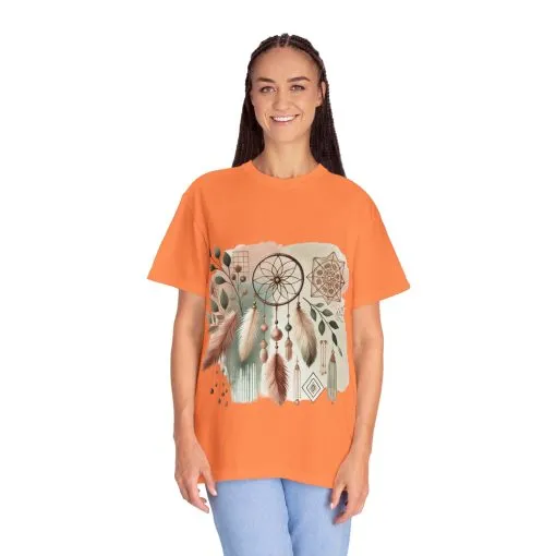 Dreamcatcher Boho T-Shirt | Unisex Garment-Dyed Tee for Spiritual Vibes - Image 11