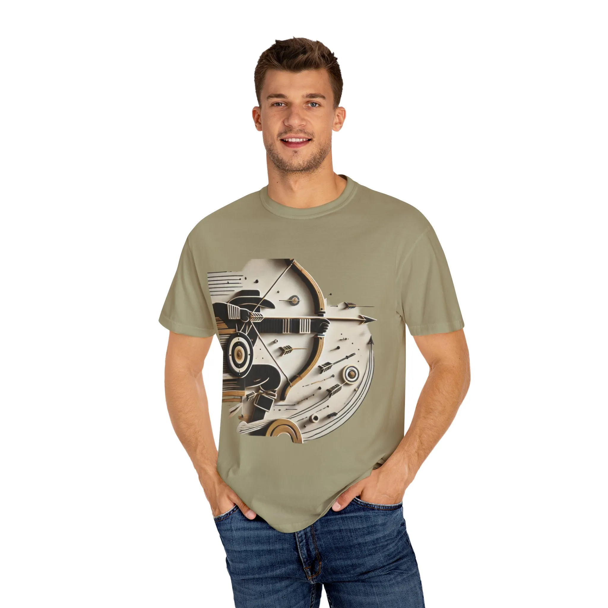 Retro-Inspired Unisex Garment-Dyed T-Shirt - Vintage Graphic Design - Image 15