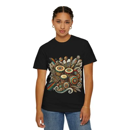 Colorful Bohemian Music Festival T-Shirt - Image 40