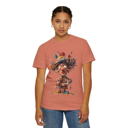 Whimsical Artist Unisex Garment-Dyed T-Shirt - Colorful Character Design - Image 13