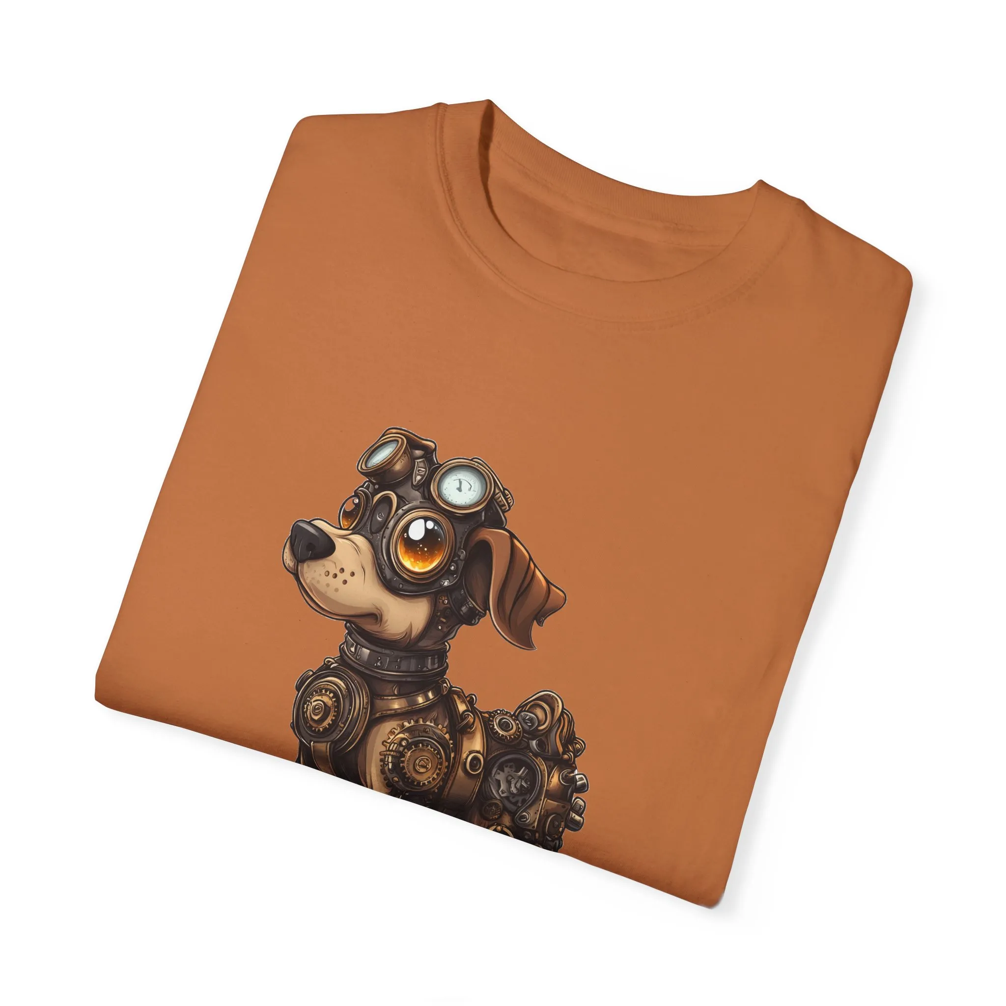 Steampunk Dog T-Shirt | Unisex Garment-Dyed Tee for Animal Lovers - Image 10