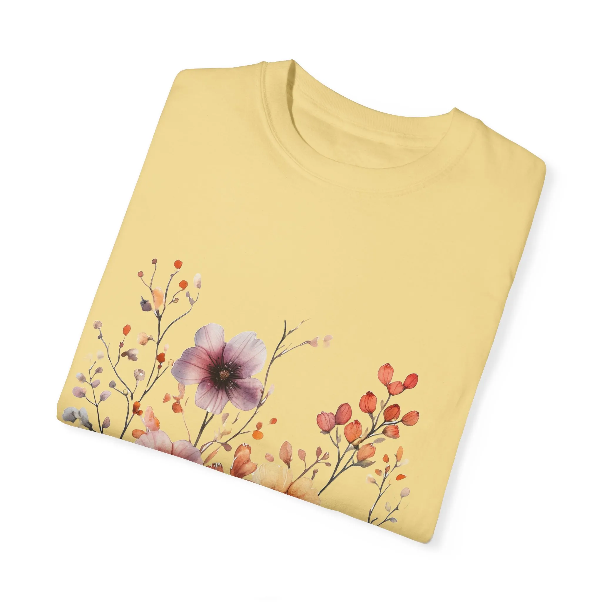 Floral Garden Unisex Garment-Dyed T-Shirt - Perfect for Spring and Casual Wear - Image 22