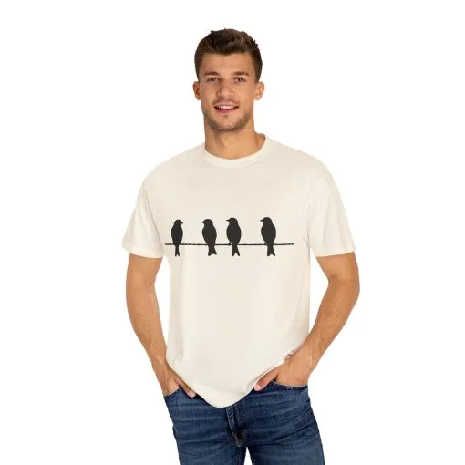 Minimalist Bird Silhouette Unisex T-Shirt - Image 11