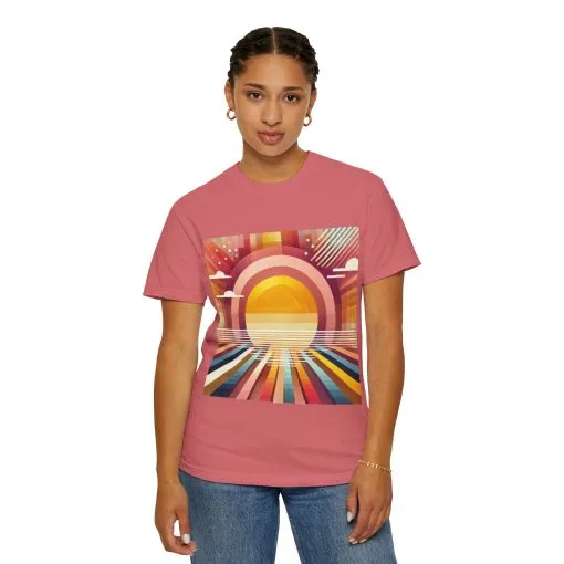 Retro Sunset Unisex T-Shirt - Beach Vibes Tee for Summer Adventures - Image 28