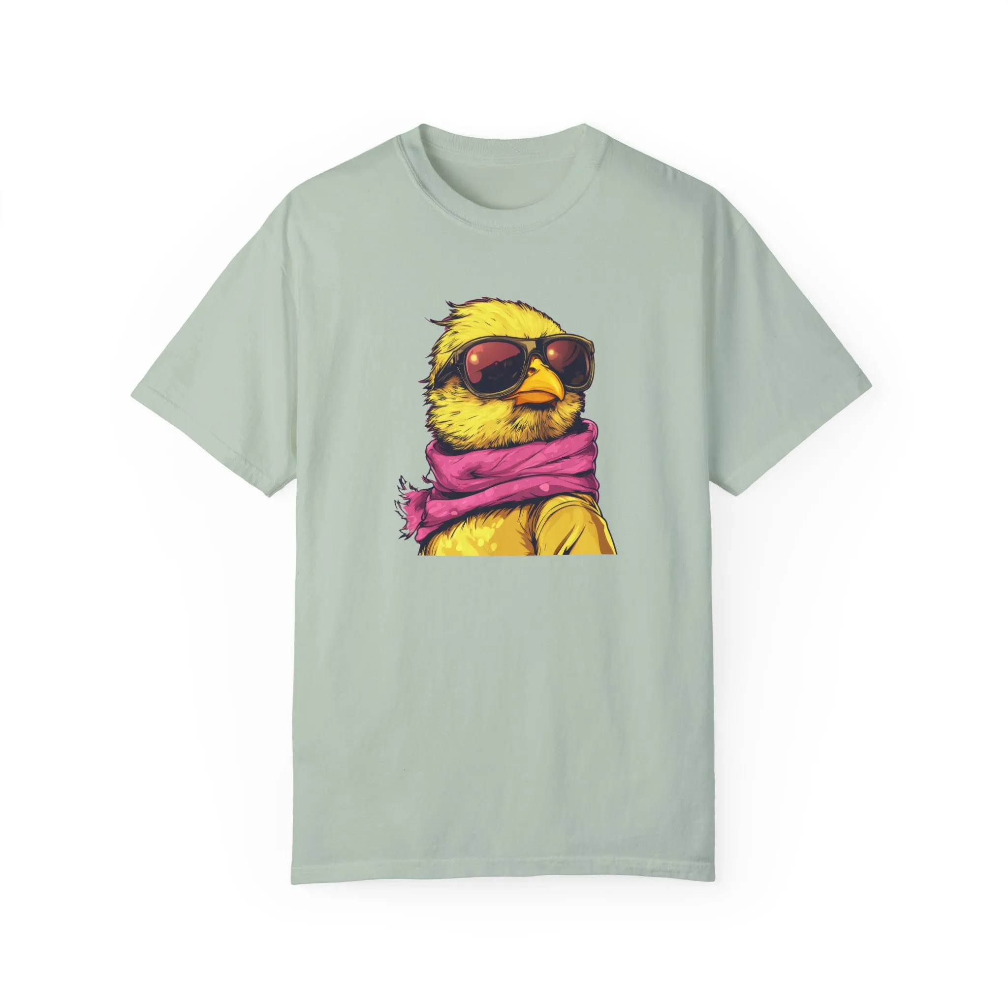 Cool Chick Unisex Garment-Dyed T-Shirt - Fun Bird Design - Image 29