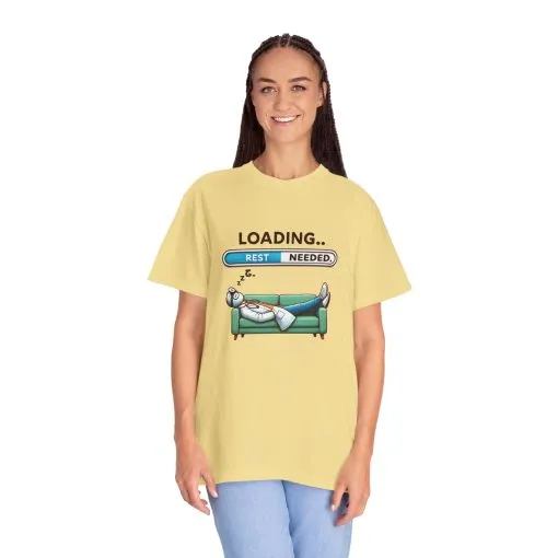 Loading Rest Needed Unisex Garment-Dyed T-Shirt - Image 16