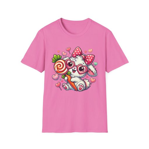 Cute Bunny Love Unisex Softstyle T-Shirt - Perfect for Valentine's Day and Spring Celebrations - Image 71
