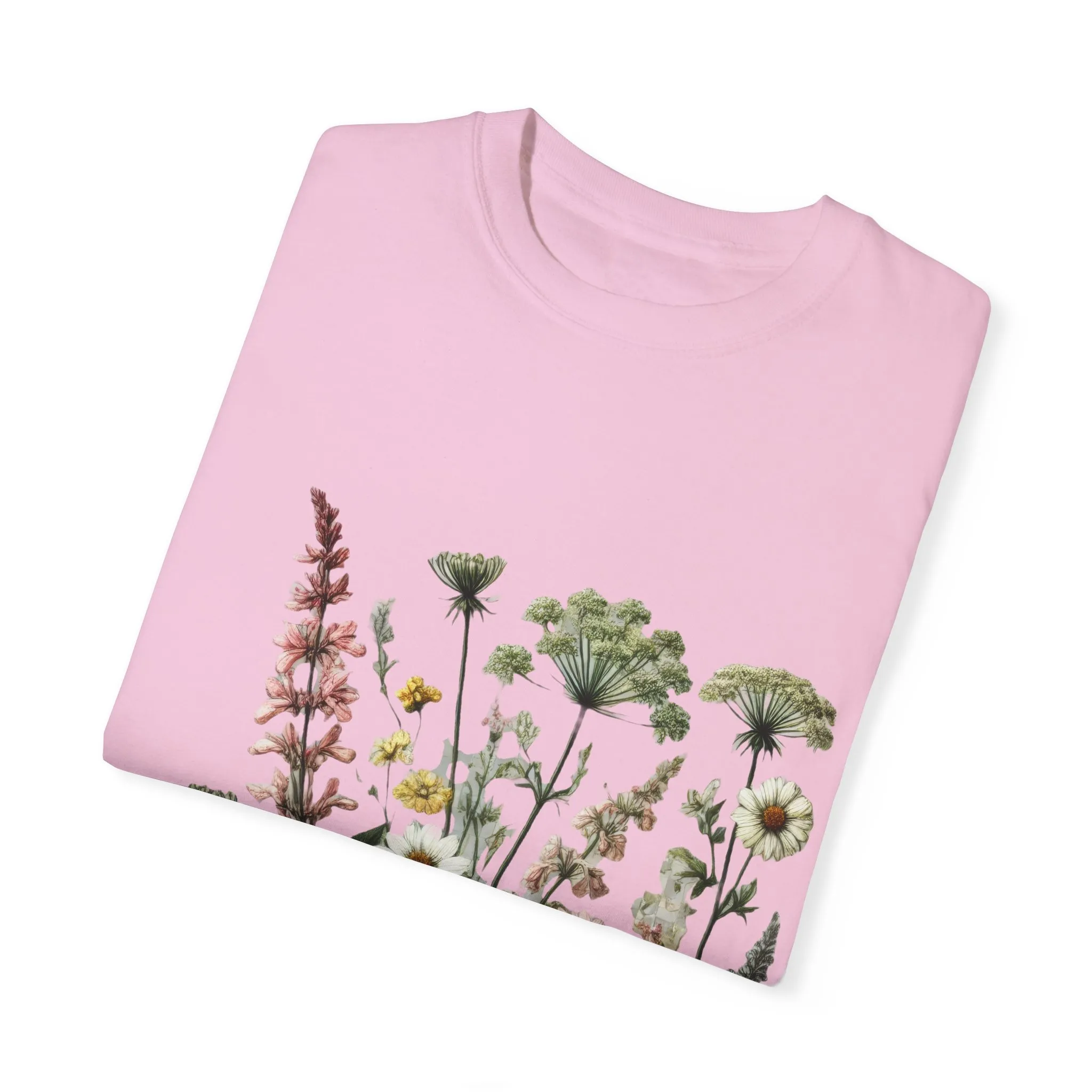Botanical Print Unisex Garment-Dyed T-Shirt | Eco-Friendly Floral Tee for Nature Lovers - Image 34