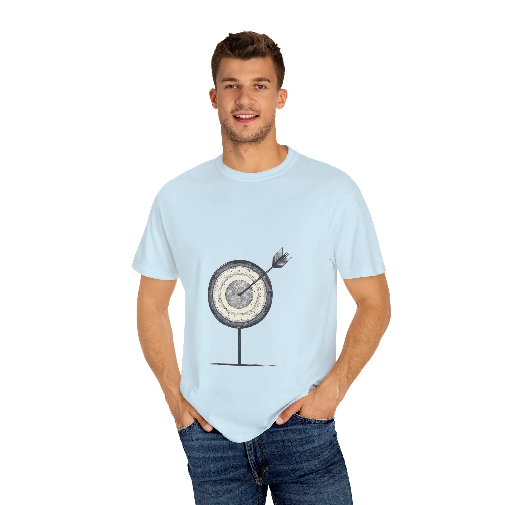 Unisex Garment-Dyed T-Shirt - Target Design for Archery Lovers - Image 19