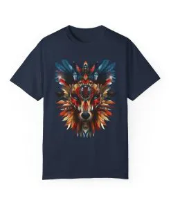 Vibrant Wolf Graphic Unisex T-Shirt - Nature Lover Apparel