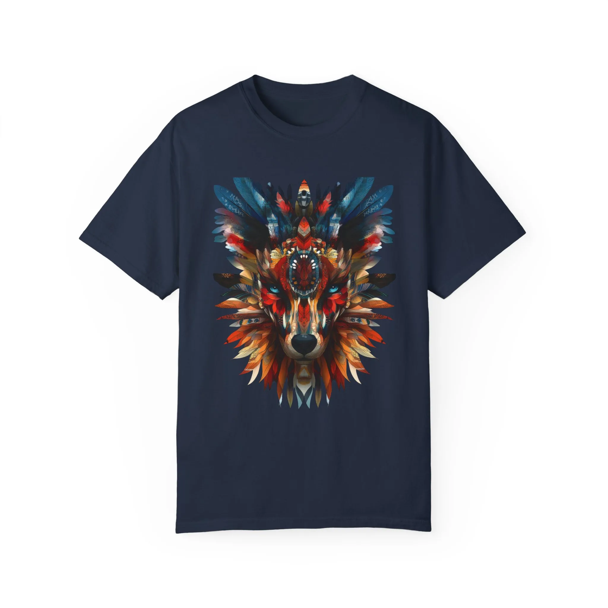 Vibrant Wolf Graphic Unisex T-Shirt - Nature Lover Apparel