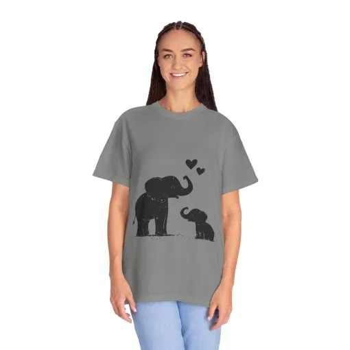 Heartwarming Elephant Love Unisex T-Shirt - Image 39
