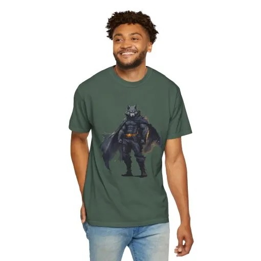 Heroic Wolf T-Shirt | Unisex Garment-Dyed Tee for Animal Lovers & Comic Fans - Image 16