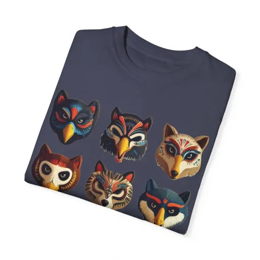 Wild Animal Masks Unisex Garment-Dyed T-Shirt - Image 22