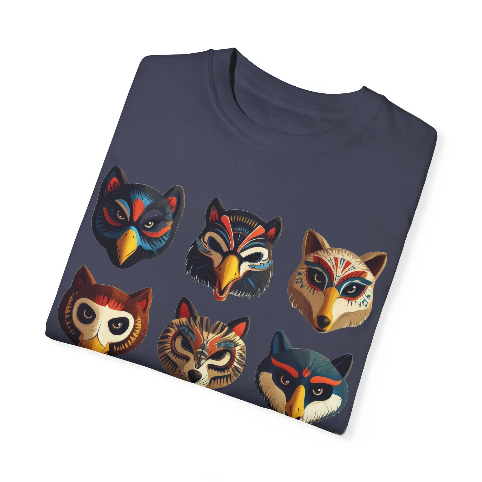 Wild Animal Masks Unisex Garment-Dyed T-Shirt - Image 22