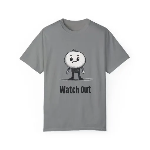 Watch Out Unisex Garment-Dyed T-Shirt - Fun & Trendy Graphic Tee - Image 17