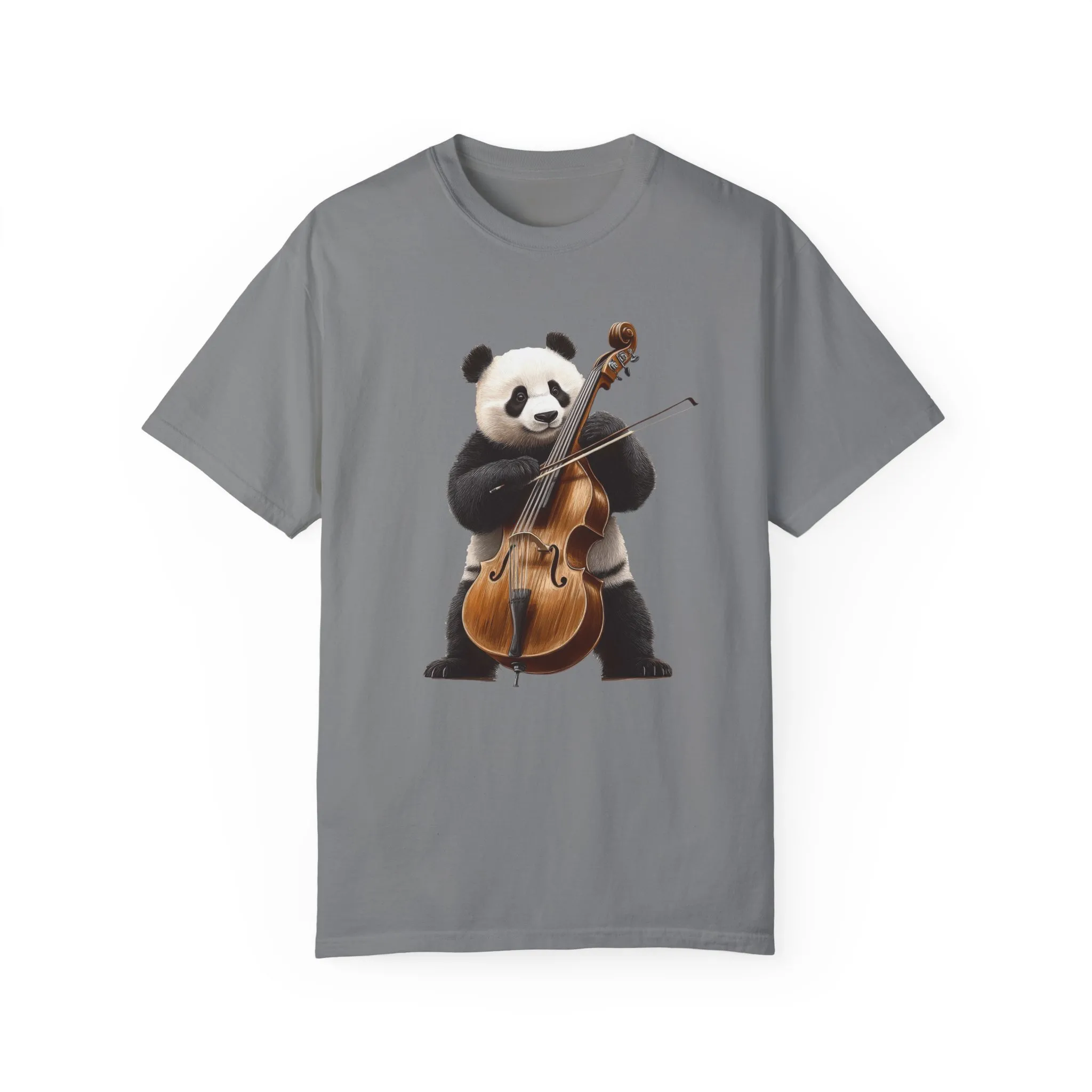 Cute Panda Playing Cello Unisex T-Shirt - Funny Animal Graphic Tee - Image 25